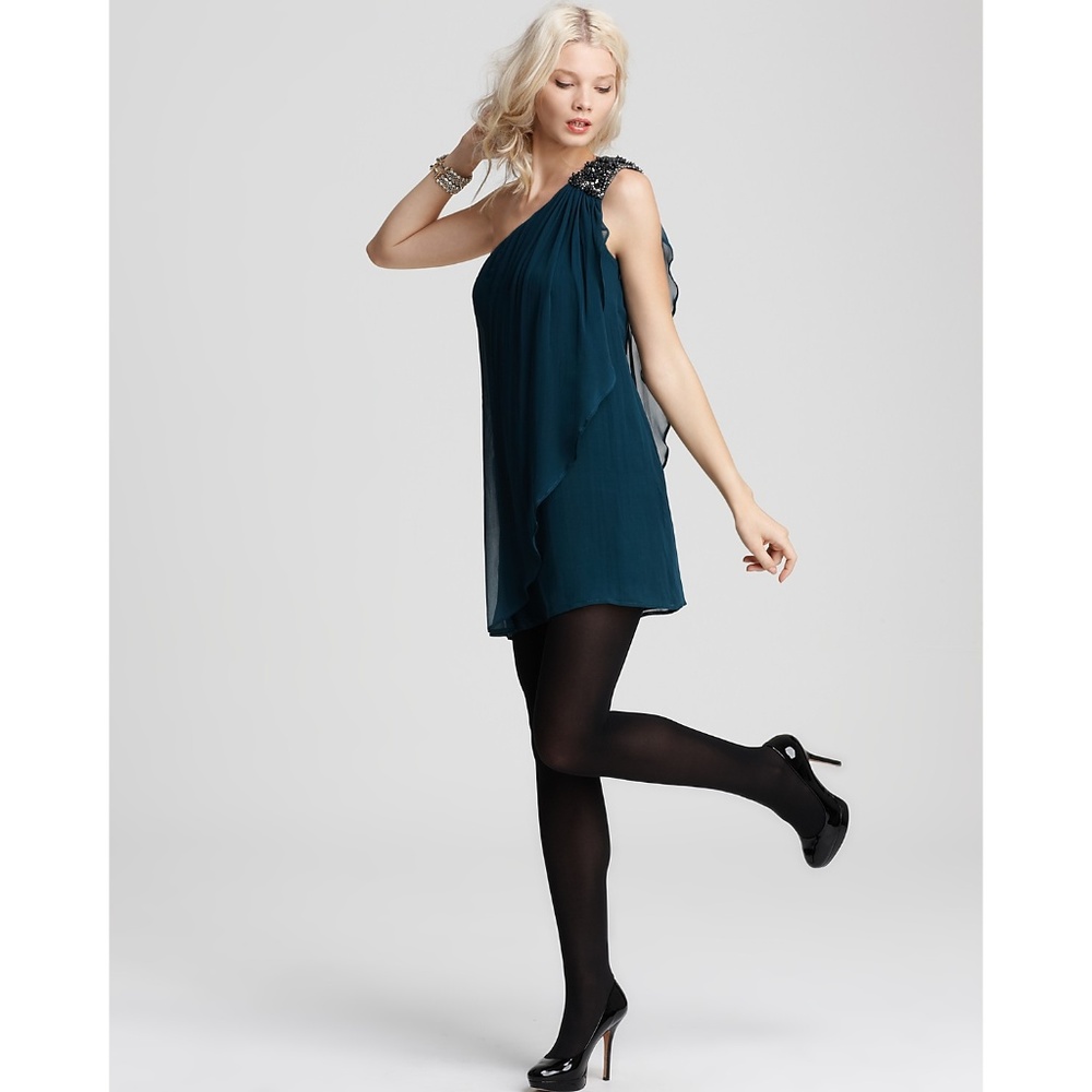 French Connection Drape Dress with Sequins